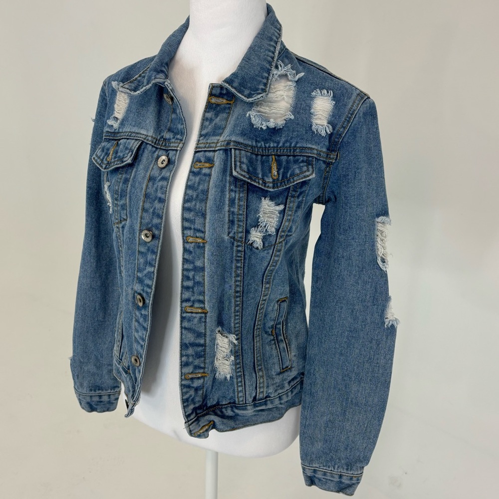 Distressed Denim Jacket